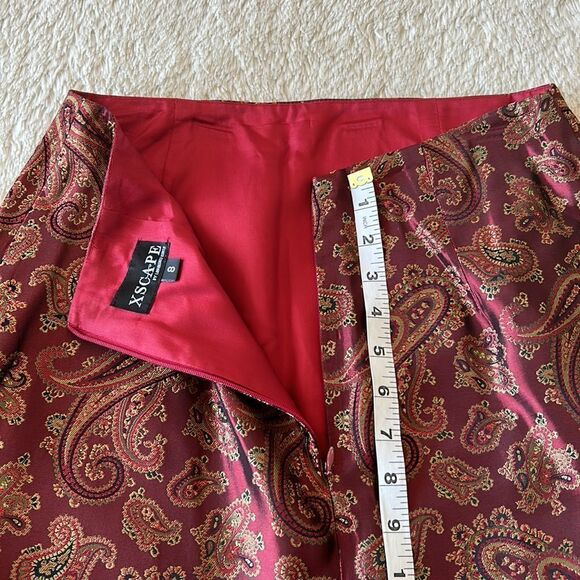 Xscape paisley formal maxi skirt size 8 - Picture 14 of 16
